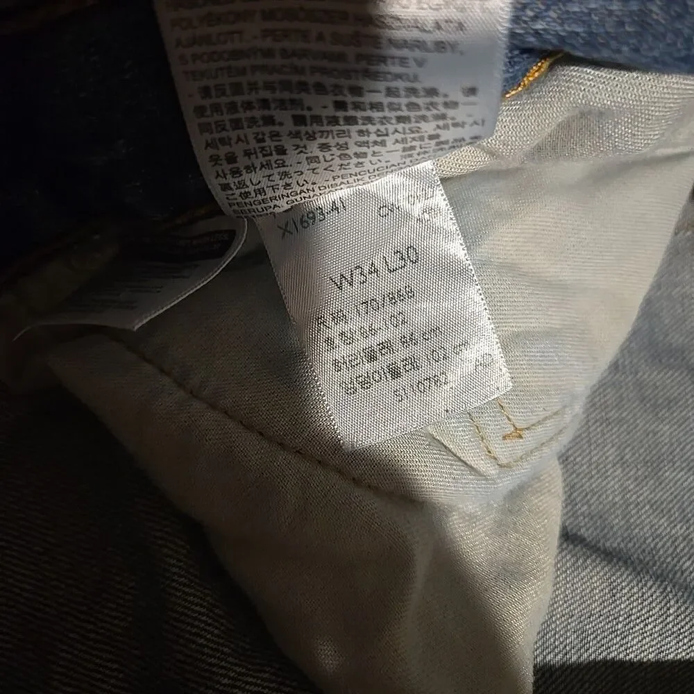 Vintage Levis 559 Jeans Mens 34x30 Regular Straight Fit Jean Outdoor Casual